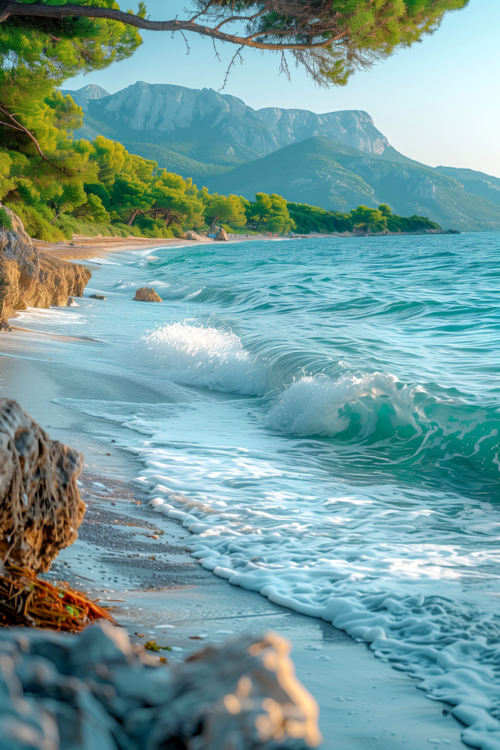 Breathtaking view natural beach landscape (2)