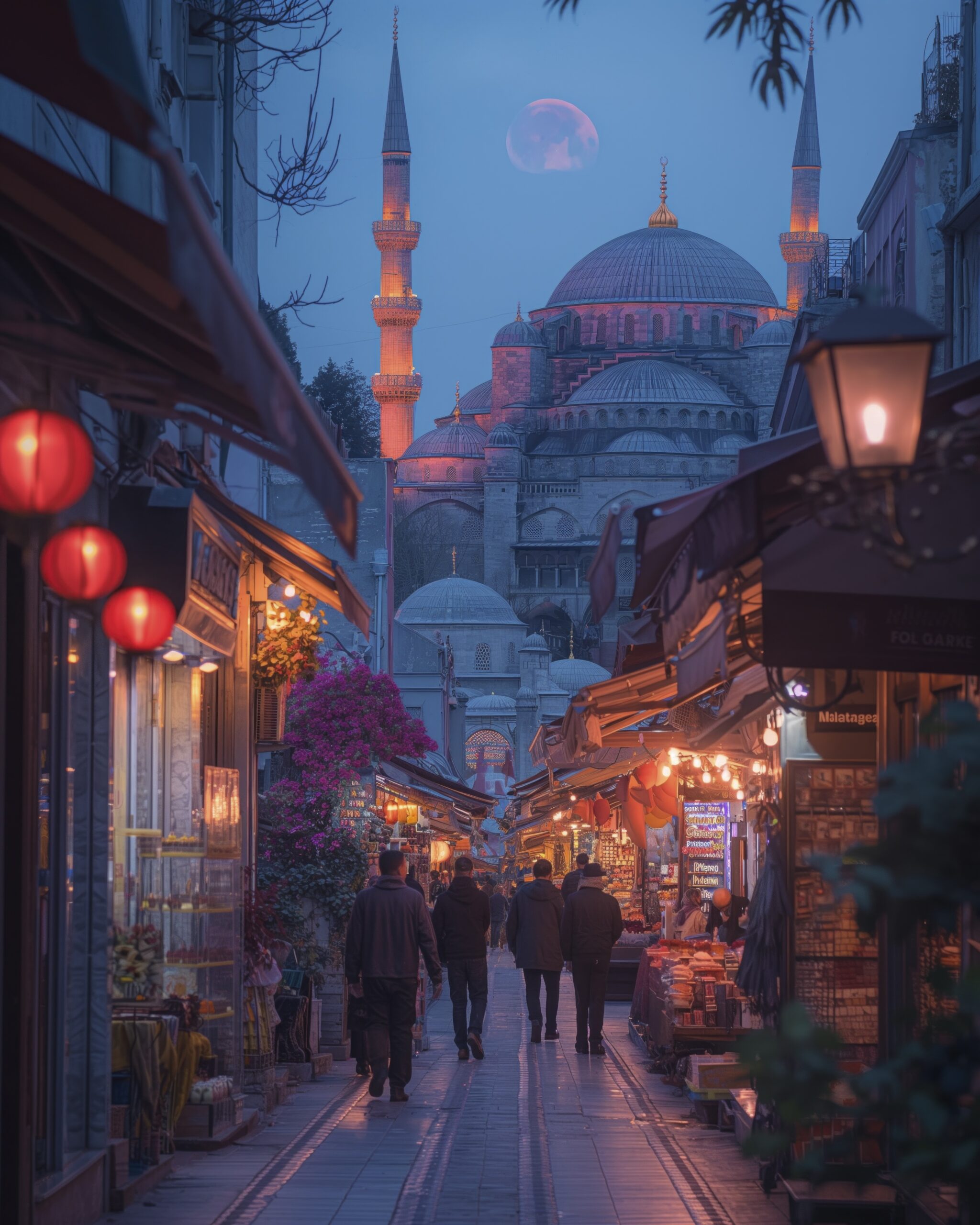 Street market night